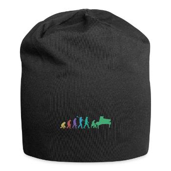 Evolution of man Piano Musician Retro Vintage - Jersey-Beanie - Schwarz - Vorne
