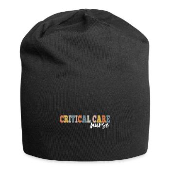 Critical Care Nurse Registered Nurse RN LPN - Jersey Beanie - black - Front