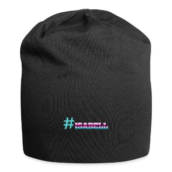 Geschenk für Isabell - Jersey-Beanie - Schwarz - Vorne