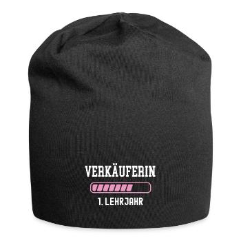 Verkäuferin Ausbildung 1 Lehrjahr Ausbildungsjahr - Jersey-Beanie - Schwarz - Vorne