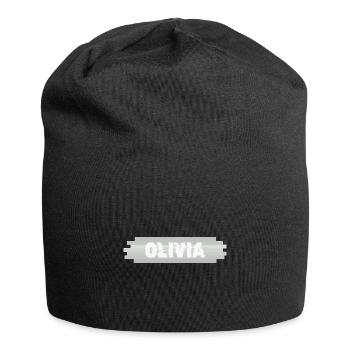 Olivia as a name - Jersey Beanie - black - Front