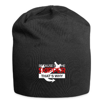 Because I'm the skipper, that's why - Captain - Jersey Beanie - black - Front