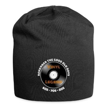 Collectionneur de disques vinyle légende 70s 80s record - Bonnet en jersey - noir - Devant