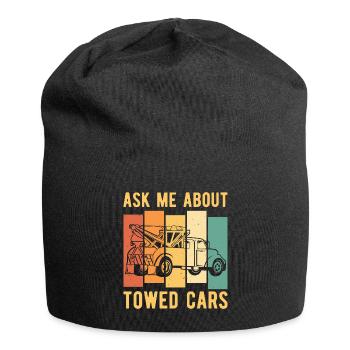 Abschleppwagen Abschleppdienst Abschlepper - Jersey-Beanie - Schwarz - Vorne