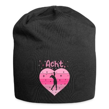 8. Geburstag Golf Golferin Mädchen Tochter - Jersey-Beanie - Schwarz - Vorne