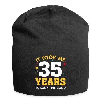 Il m’a fallu 35 ans pour être aussi belle - Bonnet en jersey - noir - Devant