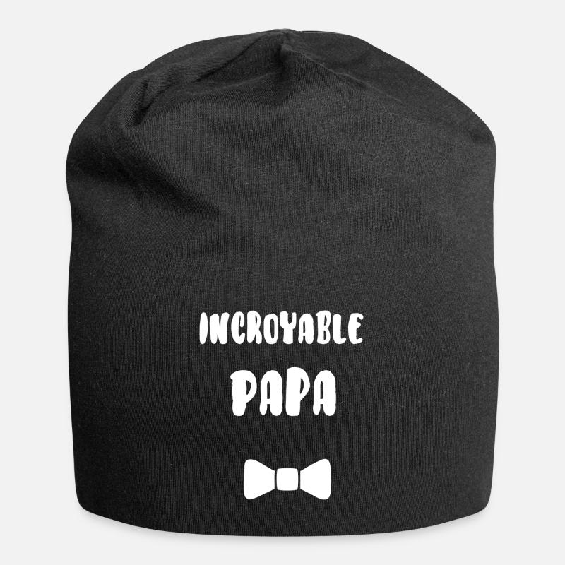 Incroyable papa - Bonnet en jersey - noir