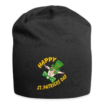 Joyeuse Saint-Patrick Drôle De Chèvre Folle - Bonnet en jersey - noir - Devant