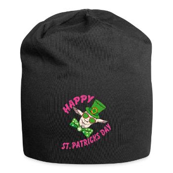 Joyeuse Saint-Patrick Drôle De Chèvre Folle - Bonnet en jersey - noir - Devant