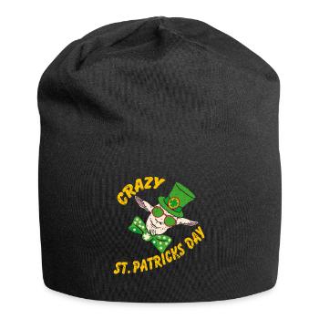 Folle Saint-Patrick Drôle Chèvre Folle - Bonnet en jersey - noir - Devant