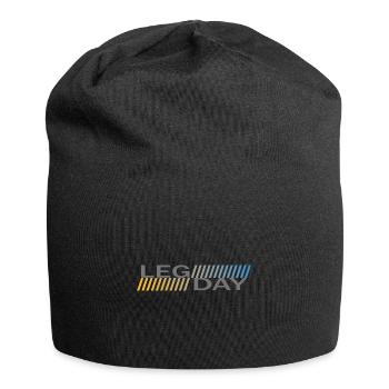 Routine d’entraînement d’entraînement physique pour les jambes - Bonnet en jersey - noir - Devant