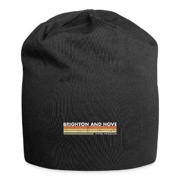 Brighton And Hove UK Vintage British British - Jersey Beanie - black - Front