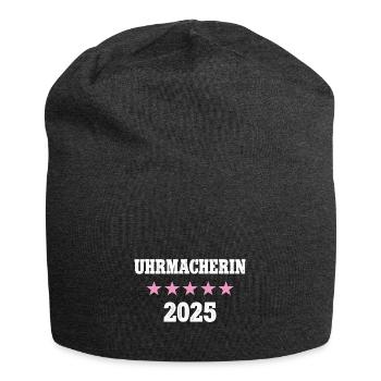Uhrmacherin 2025 Neuer Job Arbeit Ausbildung Lehre - Jersey-Beanie - Anthrazit - Vorne