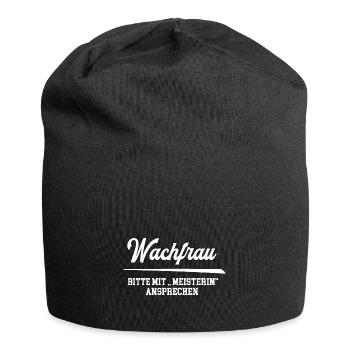 Wachfrau Meisterin Wachmannmeisterin Wachmann Frau - Jersey-Beanie - Schwarz - Vorne