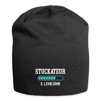 Stuckateur Ausbildung 3 Lehrjahr 3. Jahr Lehre - Jersey-Beanie - Schwarz - Vorne