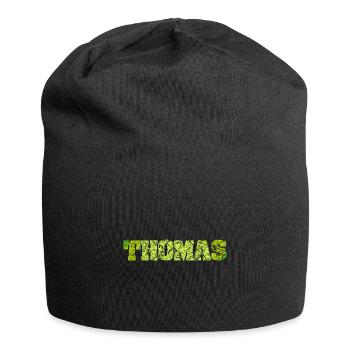 Cadeau pour Thomas - Bonnet en jersey - noir - Devant