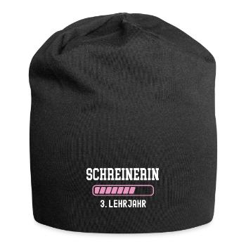 Schreinerin Ausbildung 3 Lehrjahr drittes Jahr - Jersey-Beanie - Schwarz - Vorne