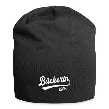 Bäckerin 2024 Ausbildung Prüfung Bäcker Lehre - Jersey-Beanie - Schwarz - Vorne