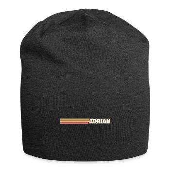 First name for Adrian Style Retro - Jersey Beanie - charcoal grey - Front