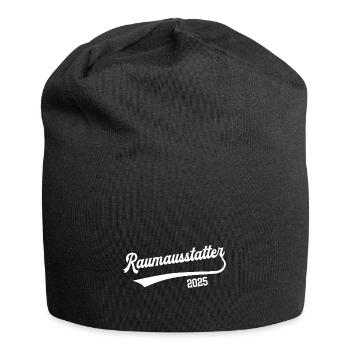 Raumausstatter 2025 Designer Raumausstattung - Jersey-Beanie - Schwarz - Vorne