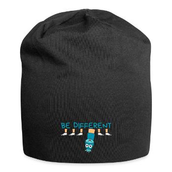 BE DIFFERENT Socke / Sei anders Socke - Jersey Beanie - black - Front