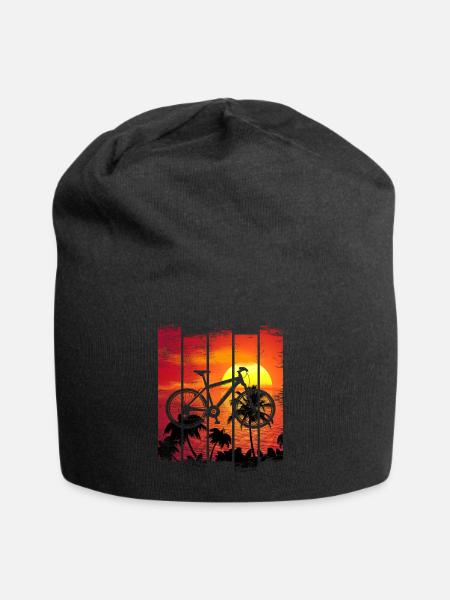 Mountain biker Evolution - premium shirt - Jersey Beanie - black