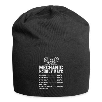 Mechanic Hourly Rate - Jersey Beanie - black - Front