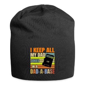 Dad Joke Funny Dad Joke Father Jokes - Jersey Beanie - black - Front