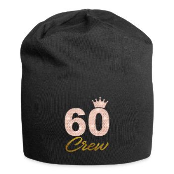60 Party Crew Fête du 60e anniversaire 60 ans - Bonnet en jersey - noir - Devant