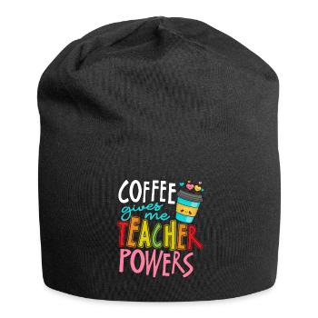Teacher Teacher Coffee - Jersey Beanie - black - Front