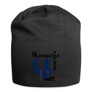 Positiv - Jersey-Beanie - Schwarz - Vorne