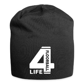 Floorball « Floorball 4 Life » Joueur de floorball - Bonnet en jersey - noir - Devant