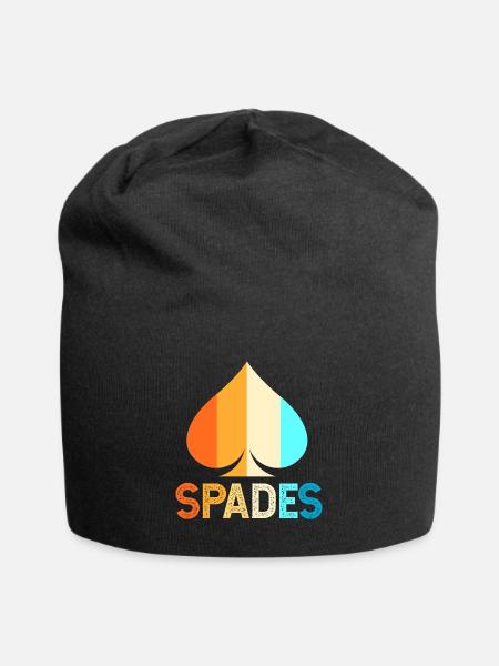Pik Pikass Spielkarte Kartenspiel - Jersey-Beanie - Schwarz