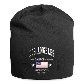 Los Angeles - Jersey-Beanie - Schwarz - Vorne