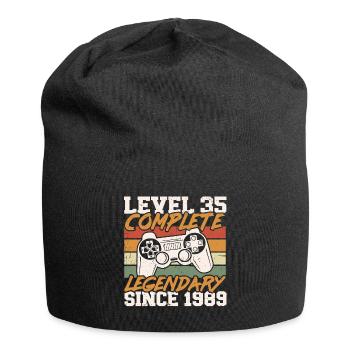 35e anniversaire niveau 35 complet millésime 1989 - Bonnet en jersey - noir - Devant