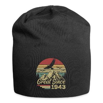 Vintage 1943 Cadeau D’anniversaire 1943 Retro 1943 - Bonnet en jersey - noir - Devant