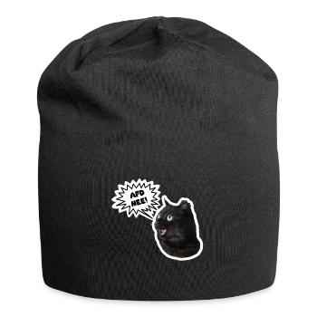 AFD Nee! - Jersey-Beanie - Schwarz - Vorne