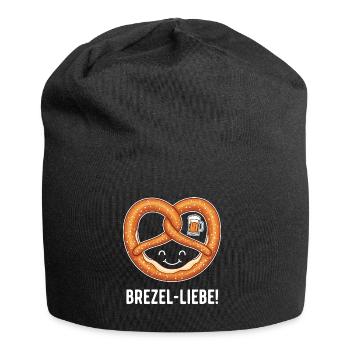 Brezel-Liebe ! - Jersey-Beanie - Schwarz - Vorne