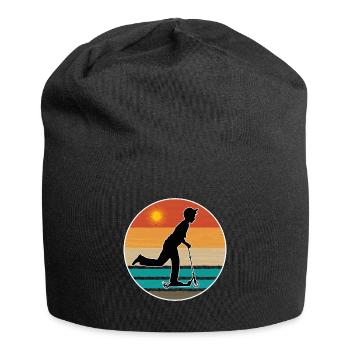 Scooter scooter vintage - Jersey Beanie - black - Front