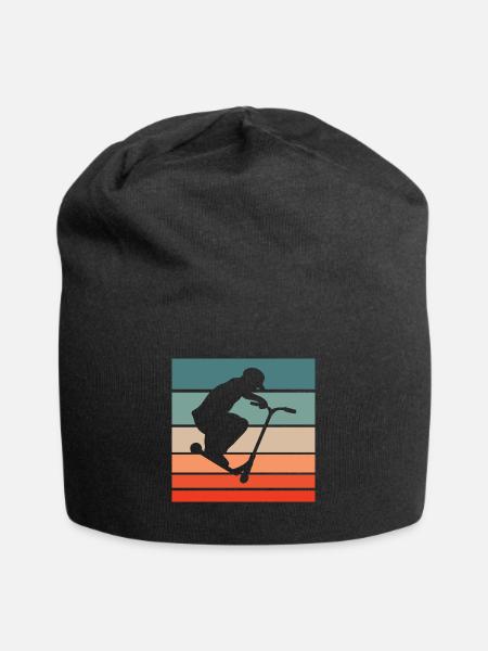 Scooter Stunt Scooter Roller - Jersey-Beanie - Schwarz