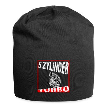 5 Zylinder Fünf Zylinder - Jersey-Beanie - Schwarz - Vorne