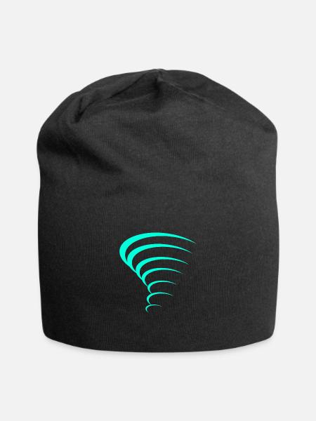Tornado design - Jersey Beanie - black