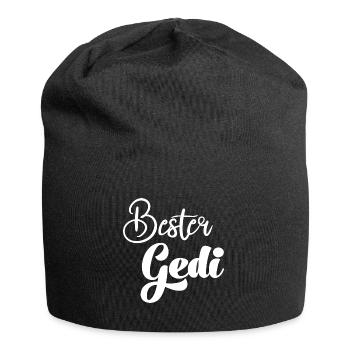 Bester Gedi sein Patenonkel fragen Taufe - Jersey-Beanie - Schwarz - Vorne