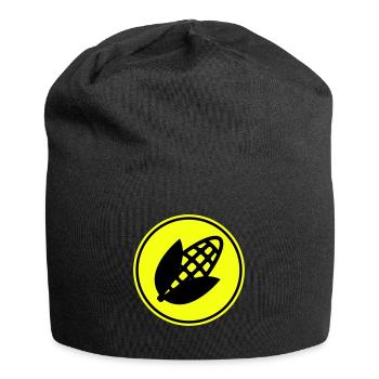 Symbole du maïs - Bonnet en jersey - noir - Devant