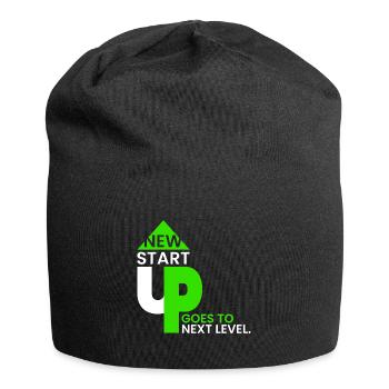 Une nouvelle start-up entre dans le prochain tour. - Bonnet en jersey - noir - Devant