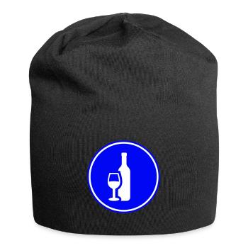 Wein Icon - Jersey-Beanie - Schwarz - Vorne