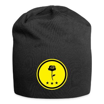 Rose Symbol - Jersey Beanie - black - Front
