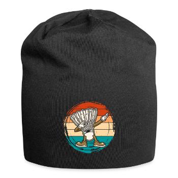 Badminton Federball - Jersey-Beanie - Schwarz - Vorne