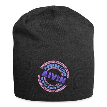 Geschenk für Alvin - Jersey-Beanie - Anthrazit - Vorne