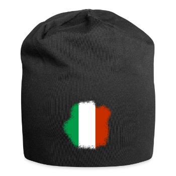 Drapeau italien vintage drapeau italien look usé - Bonnet en jersey - noir - Devant